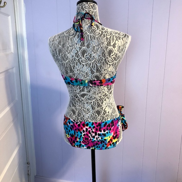 Rainbow animal print bikini set - Picture 6 of 7